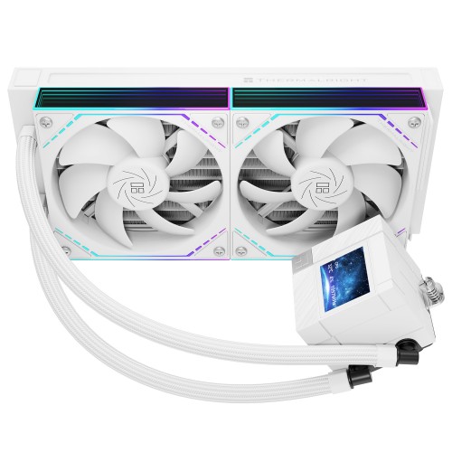Система жидкостного охлаждения/ Water Cooling System Thermalright Core Matrix 240 Vision (240mm, LED, White, ARGB/ Fans: 2x120mm, 68.9CFM, 28.2dBA, 2000RPM/ Pump height 64.4mm, Rad thickness 27mm/ S: 1700, 1200, 1851, 115X, AM5, AM4) Thermalright