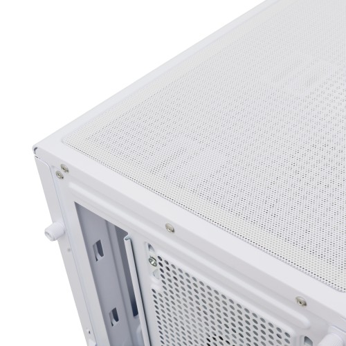 Корпус без блока питания/ Case HSPD F510, Panoramic Mid Tower, White, TG, 0.5 SPCC, 3x120mm ARGB (FNW010) ATX, mATX, mITX 180/280/160mm 1x2.5", 1x3.5", 7xPCI 2xUSB-A 3.0 356x218x467mm HSPD