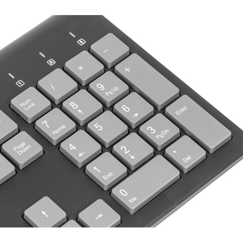 Клавиатура Оклик 480M USB Slim Multimedia черный/серый, 1.5м - идеальный выбор для комфортной работы и игр
