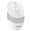 Оптическая беспроводная мышь A4Tech Fstyler FB10C в белом/сером цвете - 2000dpi, Bluetooth и USB, 4 кнопки