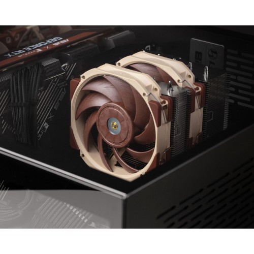 Кулер для корпуса/ Case Cooler Noctua NF-A12x25r PWM (120x120x25mm, 4-pin PWM, 60.1CFM, 22.6dBA, 2000RPM, Beige/Brown)