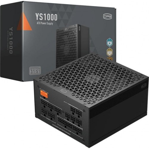 Блок питания PcCooler ATX 1000W P5-YS1000 -G1F Gen.5 80+ gold (20+4pin) APFC 120mm fan 12xSATA Cab Manag RTL [P5-YS1000-G1FFBK1-EU]