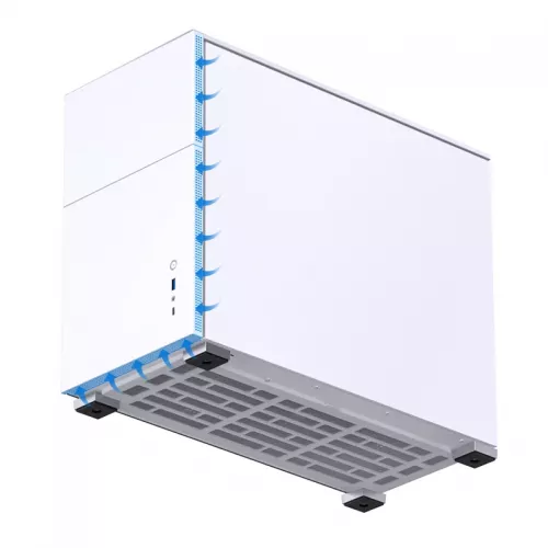 Корпус Mini-Tower JONSBO D31 STD: Белый компьютерный кейс без вентилятора с USB-A 3.2 и USB-C 3.2 для mATX, mDTX, mITX
