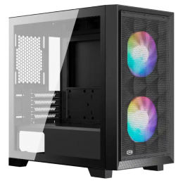 Корпус без блока питания/ Case PCCooler C3D310 BK ARGB, Mini-Tower, TG, Mesh, 2x120mm ARGB, 2xUSB-A 3.0, mATX, mITX Black
