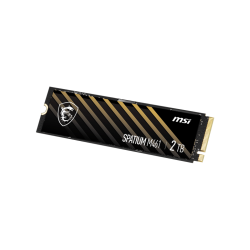 MSI SSD SPATIUM M461, 2000GB, M.2(22x80mm), NVMe, PCIe 4.0 x4, 3D TLC, R/W 5000/4200, IOPs 680 000/880 000, TBW 450, DWPD 0.12 (5 лет) MSI