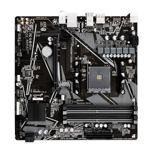 Материнская плата GIGABYTE A520 для AMD sAM4 - 4xDDR4 до 128GB, HDMI 2.1, mATX, высокая производительность
