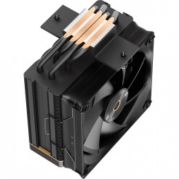 Кулер для процессора/ CPU Cooler Ocypus Iota A40 BK (220W, 4-pin PWM, LED temp., 156.7mm, Al/Cu, 4x6mm, 1x120mm, 77CFM, 29dBA, 2000RPM, S: 1851/1700/1200/115X, AM5/AM4, black)