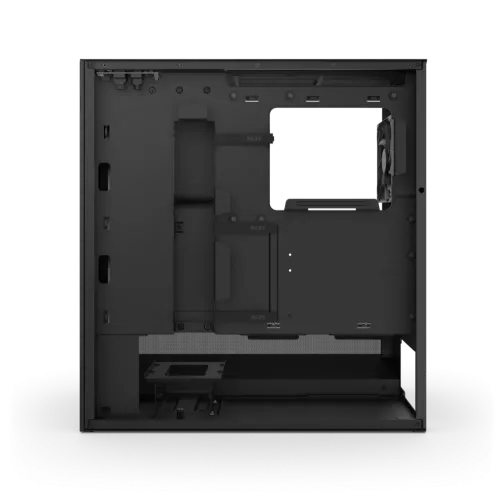 Корпус без блока питания/ Case NZXT H5 Flow RGB, Midi-Tower, TG, 3x120mm RGB + 1x120mm, 1xUSB-A 3.2 + 1xUSB-C 3.2, E-ATX, ATX, mATX, mITX Black NZXT