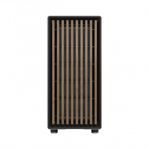 Корпус ПК Fractal Design North TG Clear Tint - Midi-Tower с 2x140mm вентиляторами, USB 3.2 и стильным белым деревом