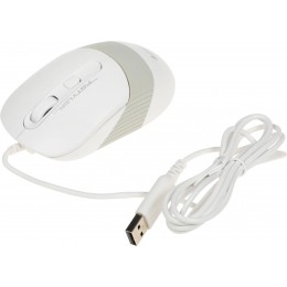 Мышь A4Tech Fstyler FM10 белый/серый оптическая 1600dpi USB 4but (FM10 WHITE)