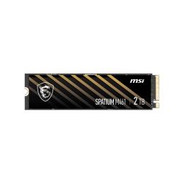 MSI SSD SPATIUM M461, 2000GB, M.2(22x80mm), NVMe, PCIe 4.0 x4, 3D TLC, R/W 5000/4200, IOPs 680 000/880 000, TBW 450, DWPD 0.12 (5 лет)