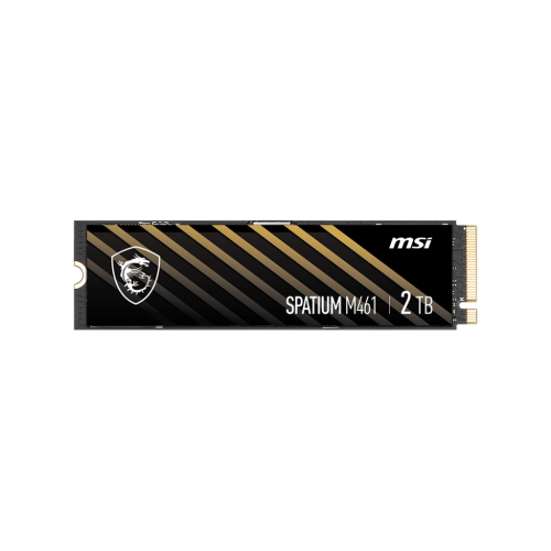 MSI SSD SPATIUM M461, 2000GB, M.2(22x80mm), NVMe, PCIe 4.0 x4, 3D TLC, R/W 5000/4200, IOPs 680 000/880 000, TBW 450, DWPD 0.12 (5 лет) MSI