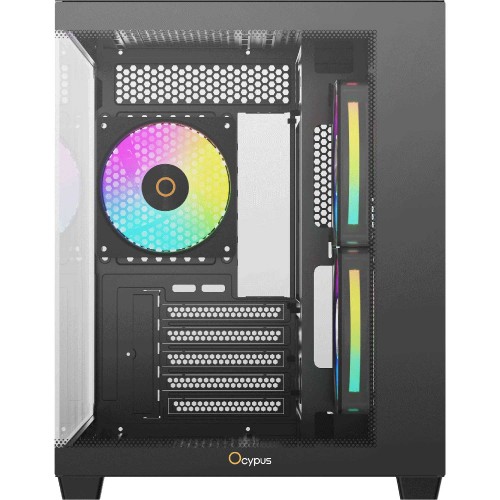 Корпус ПК Ocypus Gamma C54 BK ARGB: Midi-Tower с 3x120mm ARGB и USB 3.0 для mATX и mITX