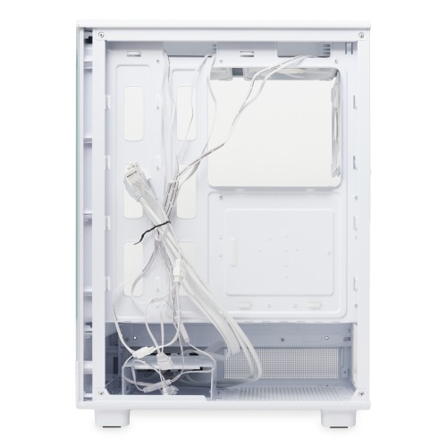 Корпус без блока питания/ Case HSPD F510, Panoramic Mid Tower, White, TG, 0.5 SPCC, 3x120mm ARGB (FNW010) ATX, mATX, mITX 180/280/160mm 1x2.5", 1x3.5", 7xPCI 2xUSB-A 3.0 356x218x467mm HSPD