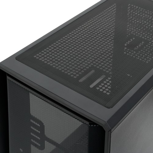 Корпус без блока питания/ Case HSPD M530, Mesh Mid Tower, Black, TG, 0.4 SPCC, no fans ATX, mATX, mITX 155/290/200mm 2x2.5", 2x3.5", 7xPCI 1xUSB-A 3.0, 2xUSB-A 1.0 335x193x445mm