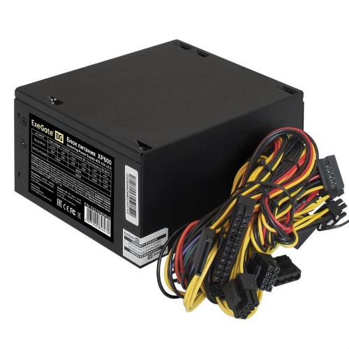 Блок питания Exegate EX219465RUS Блок питания 600W ExeGate XP600 (ATX, 12cm fan, 24pin, 4+4pin, PCIe, 3xSATA, 2xIDE, black) {10} (856270)