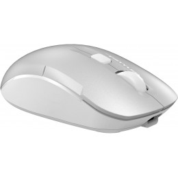Мышь A4Tech Fstyler FB26CS Air2 серебристый/белый оптическая 2000dpi silent беспров. BT/Radio USB для ноутбука 4but (FB26CS AIR2 ICY WHITE)