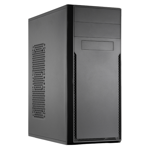 Корпус c блоком питания 450 Ватт/ Case Foxline FL-302, ATX, 2x5.25EXT, 1x3.5EXT, 4x3.5INT, 2xUSB2.0, HDA, w/o FAN, w/450W ATX PSU(80mm), w/1.2m EU pwr cord Foxline