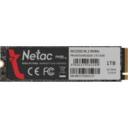 Твердотельный накопитель Netac PCIe 3.0 x4 1TB NT01NV2000-1T0-E4X NV2000 M.2 2280 [NT01NV2000-1T0-E4X]