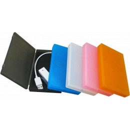 Внешний корпус для HDD/SSD AgeStar SUBCP1 SATA USB2.0 пластик черный 2.5" [SUBCP1]