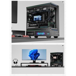 Водяное охлаждение для процессора/ Water Cooling System Thermalright Wonder Vision 360 Turbo (360mm, LED, Black, ARGB/ Fans: 3x120mm, 120.38CFM, 44.7dBA, 3000RPM/ Pump height 107mm, 6400RPM, Rad thickness 27mm/ S: 1700, 1200, 1851, 115X, 2011, 2066, AM5, 