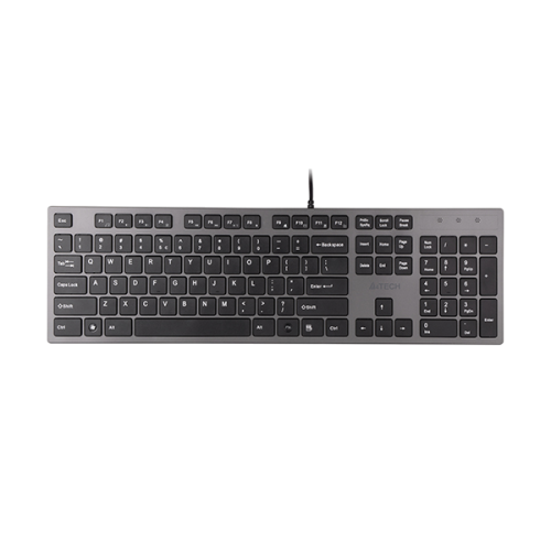 Клавиатура A4Tech KV-300H серый/черный USB slim A4Tech