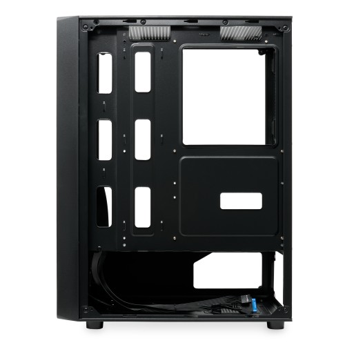 Корпус без блока питания/ Case HSPD M530, Mesh Mid Tower, Black, TG, 0.4 SPCC, no fans ATX, mATX, mITX 155/290/200mm 2x2.5", 2x3.5", 7xPCI 1xUSB-A 3.0, 2xUSB-A 1.0 335x193x445mm