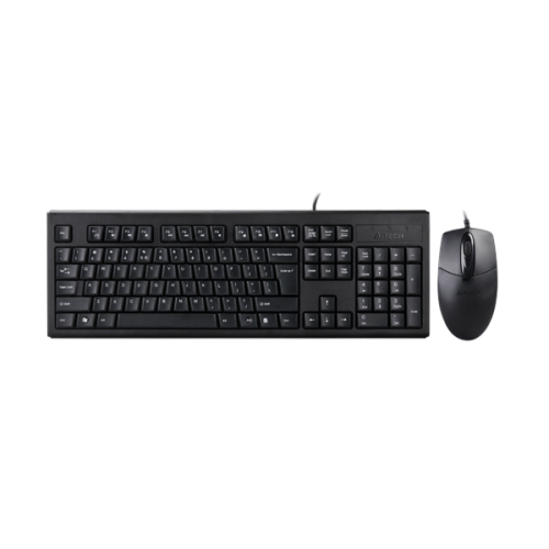 Клавиатура и мышь A4Tech KRS-8372 (черный, USB) - идеальный комплект для комфортной работы и игр