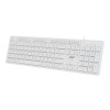 Клавиатура Acer OKW123 белая USB Multimedia с кабелем 1.5м - идеальное решение для вашего компьютера