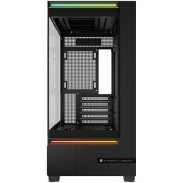 Корпус без блока питания/ Case Thermalright M10 Vision, Mini-Tower, TG, LCD, ARGB, no fans, 2xUSB-A 3.0, 1xUSB Type-C, mATX, mITX Black