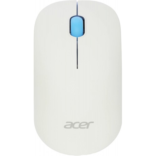 Мышь Acer OMR205 белый/голубой оптическая 1200dpi беспров. USB для ноутбука 3but (ZL.MCEEE.02H)