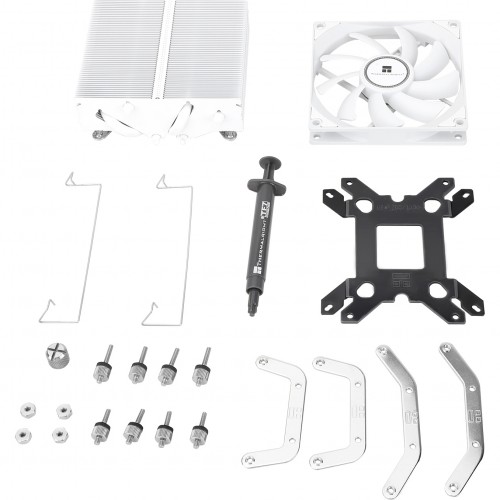 Кулер для процессора/ CPU Cooler Thermalright AXP-90 X53 White (4-pin PWM, 38mm, Ni/Cu, 4x6mm, 1x92mm, 42.58CFM, 22.4dBA, 2700RPM, S: 1851/1700/1200/115X, AM5/AM4, white) Thermalright