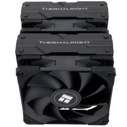 Кулер для процессора/ CPU Cooler Thermalright Peerless Assassin 120 Black (4-pin PWM, 157mm, Ni/Cu, 6x6mm, 2x120mm, 66.17CFM, 25.6dBA, 1550RPM, S: 2011, -3, 2066, 1200, 1700, 1851, 115x, AM4, AM5, black)