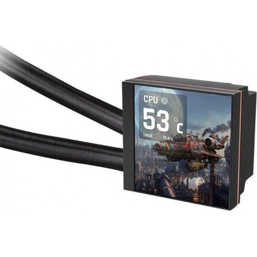 Система водяного охлаждения Thermaltake MAGFloe 360 Ultra ARGB Soc-AM5/AM4/1200/1700/1851 черный 4-pin 30.6dB Al+Cu LCD Ret (CL-W432-PL12SW-A)