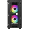 Корпус Deepcool CC360 ARGB черный mATX с поддержкой 5 вентиляторов 120мм и 4 вентиляторов 140мм
