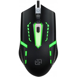 Мышь Оклик 398G черный оптическая 2400dpi USB для ноутбука 4but (1431665)