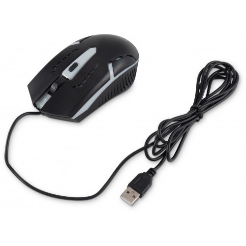 Мышь Оклик 398G черная оптическая 2400dpi USB для ноутбука с 4 кнопками - идеальный выбор для комфортной работы