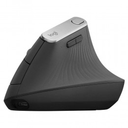 Мышь Logitech MX Vertical черный оптическая 4000dpi беспров. BT/Radio USB 4but (910-005451)