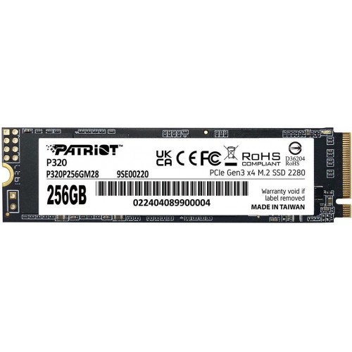 Купить твердотельный накопитель Patriot PCIe 3.0 x4 256GB P320P256GM28 M.2 2280 – высокая скорость и надежность для вашего ПК