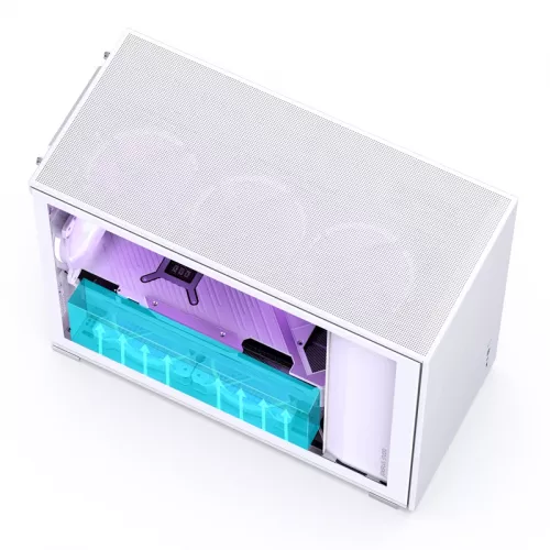 Корпус Mini-Tower JONSBO D31 STD: Белый компьютерный кейс без вентилятора с USB-A 3.2 и USB-C 3.2 для mATX, mDTX, mITX