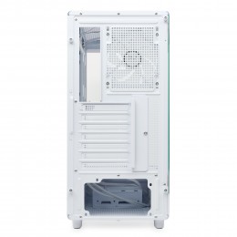 Корпус без блока питания/ Case HSPD F510, Panoramic Mid Tower, White, TG, 0.5 SPCC, 3x120mm ARGB (FNW010) ATX, mATX, mITX 180/280/160mm 1x2.5", 1x3.5", 7xPCI 2xUSB-A 3.0 356x218x467mm