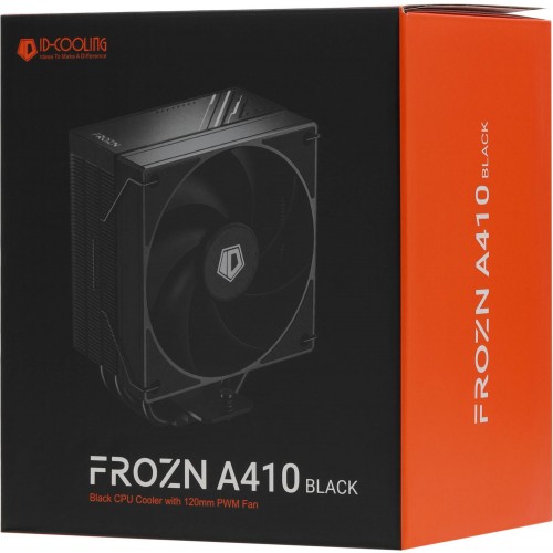 Кулер ID-Cooling Frozn A410 Soc-AM5/AM4/1200/1700/1851 черный 4-pin 29.85dB Al+Cu 220W 720gr Ret (FROZN A410 BLACK) [FROZN A410 BLACK]