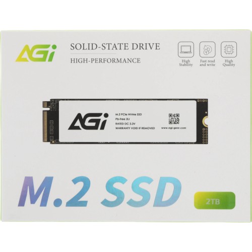 Твердотельный накопитель AGi PCIe 3.0 x4 2TB M.2 2280 - Высокая скорость и надежность для вашего ПК