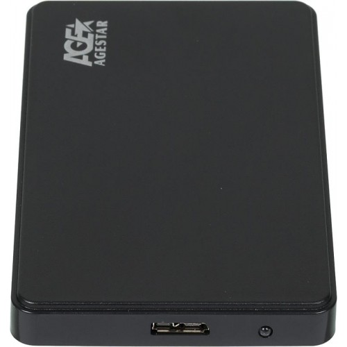 Внешний корпус для HDD AgeStar 3UB2P2 SATA III USB3.0 пластик черный 2.5" [3UB2P2(BLACK)]