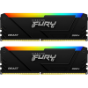 Память оперативная/ Kingston 32GB 3200MT/s DDR4 CL16 DIMM (Kit of 2) 1Gx8 FURY Beast RGB (Select Regions ONLY) Kingston