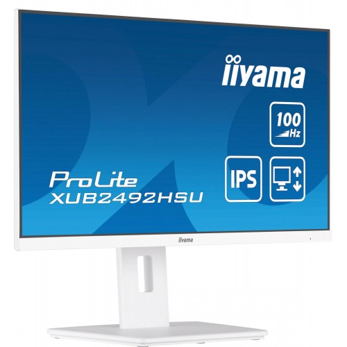 Монитор Iiyama 23.8" ProLite XUB2492HSU-W6 белый IPS LED 0.4ms 16:9 HDMI M/M матовая HAS Piv 250cd 178гр/178гр 1920x1080 100Hz DP FHD USB 4.9кг IIYAMA