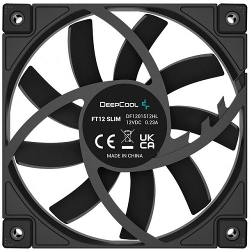 Купить вентилятор Deepcool FT12 Slim 120x120x15 мм черный 4-pin 25.6 дБ - надежное охлаждение для вашего корпуса