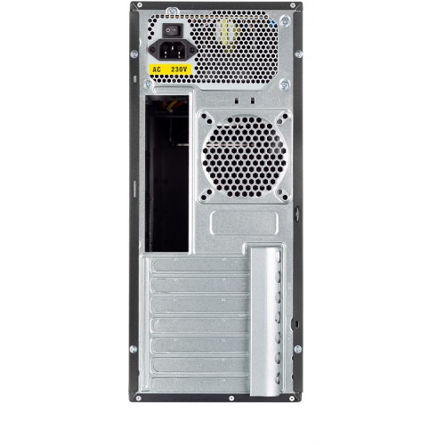 Корпус c блоком питания 450 Ватт/ Case Foxline FL-302, ATX, 2x5.25EXT, 1x3.5EXT, 4x3.5INT, 2xUSB2.0, HDA, w/o FAN, w/450W ATX PSU(80mm), w/1.2m EU pwr cord Foxline