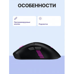 Мышь ASUS P722 ROG KERIS II ORIGIN/BLK/ ASUS P722 ROG KERIS II ORIGIN/BLK