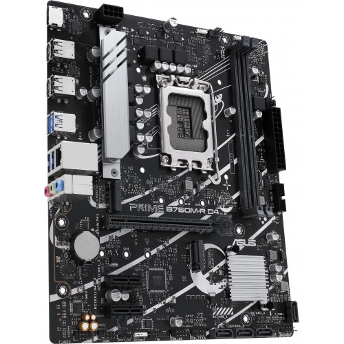 Материнская плата Asus PRIME B760M-R D4 для Intel 1700, 2xDDR4, mATX, 8ch, 2.5G, HDMI - Высокая производительность и надежность